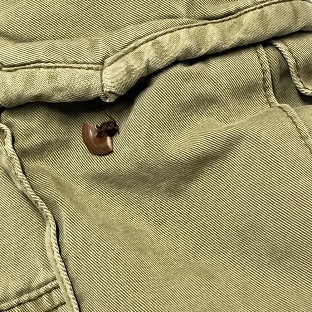 Polo Ralph Lauren Shorts Heavy Weight Cargo Khaki‎ Size 36 Baggy Y2K Utility